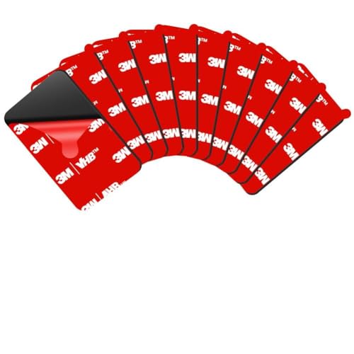 URAQT Nastro Biadesivo Extra Forte, 10 pcs Impermeabile Tampone Biadesivo,Realizzato in Nastro, Nastro Adesivo di Montaggio Forte,Resistenza,Alle Alte Temperature,per Casa,Ufficio(44 * 34mm)
