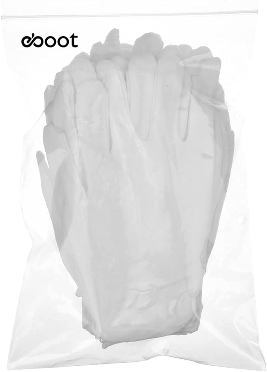 Up To 40% OFF eBoot 12 Pairs White Cotton Gloves Work Gloves (Medium)