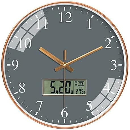 STAR WORK Quartz 12 Inches Premium Wall Clock for Home Stylish Latest Modern Design | Non Ticking Silent Wall Clock - Zero Sound & Disturbance Analog Clock (12 Inches,Glass Grey)