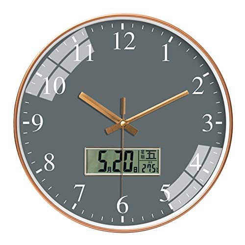 Buy SHOPOGENIX Digital Analog Wall Clock with Temperature Wall Clocks