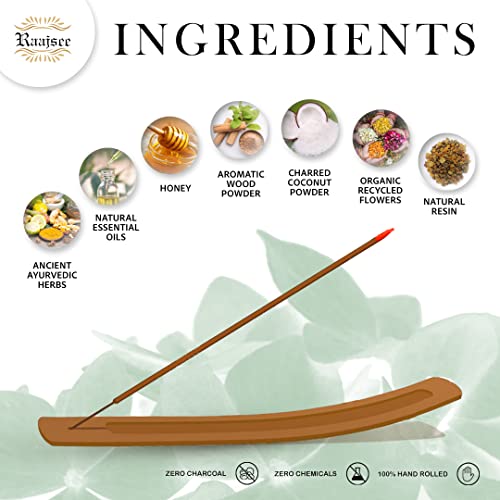 Raajsee RJ-01 Patchouli Incense Sticks 100 Gm Pack-100% Pure Organic Natural Hand Rolled Free From Chemicals-Perfect thumb #2