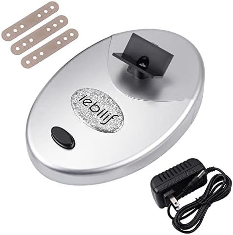 Pro Nail Polish Shaker Nail Lacquer Shaker Paint Mixer Adjustable Gel Polish Varnish Bottle Shaking Machine Evenly Tools for Ink (Sliver)