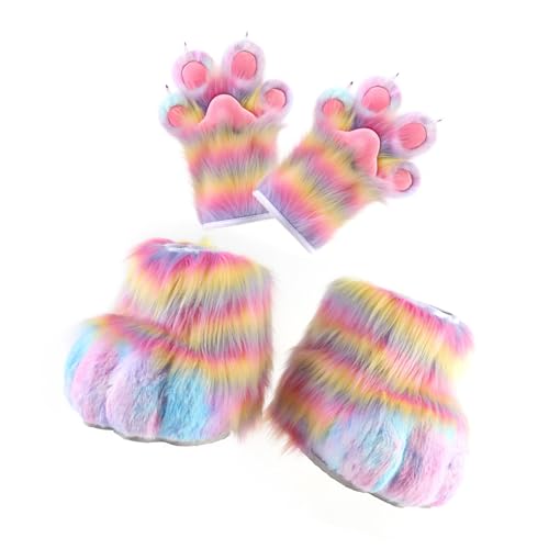 Accessoires de costume de chat en fourrure pour Halloween et soirées