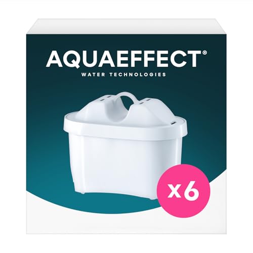 Aquaeffect Cartouche pour Carafe Filtrante Compatible avec Brita - Filtre en Lot de 6