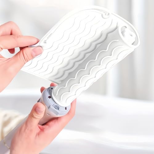 1pcs Flat Iron Silicone Mat, 8.6x6.3 Inch Alfombrilla de Silicona para Plancha de Pelo, Resistente al Calor para Viaje o Estuche para Rizador, Planchas y Otros Herramientas de Estilismo Capilar Calientes miniatura 5