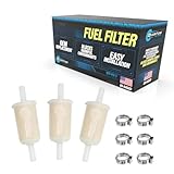 QFS Fuel Filters, Replacement for Mahle KL97OF, 3-Pack, Universal Motorcycle, ATV/UTV, Snowmobile