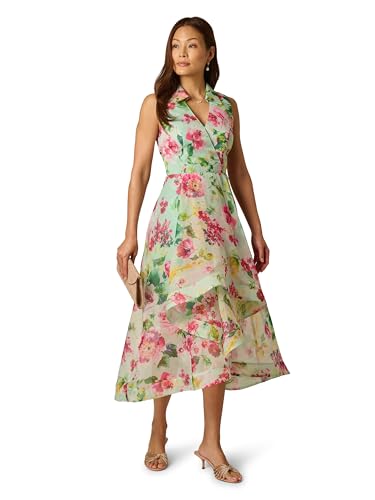 Image of Adrianna Papell Printed High-Low Dress