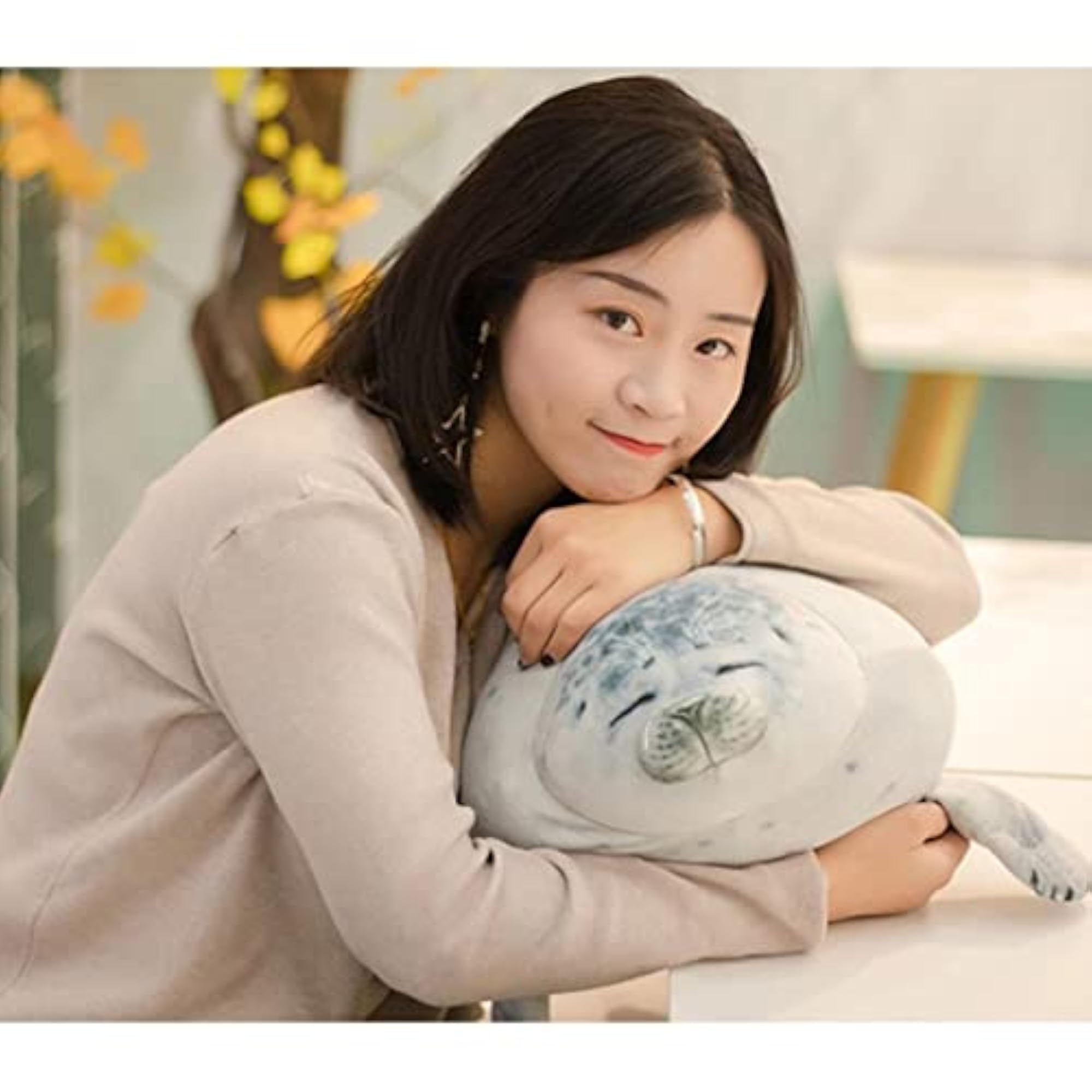 Jumbo Seal Stuffed Plush Pillow Toy, 30cm
