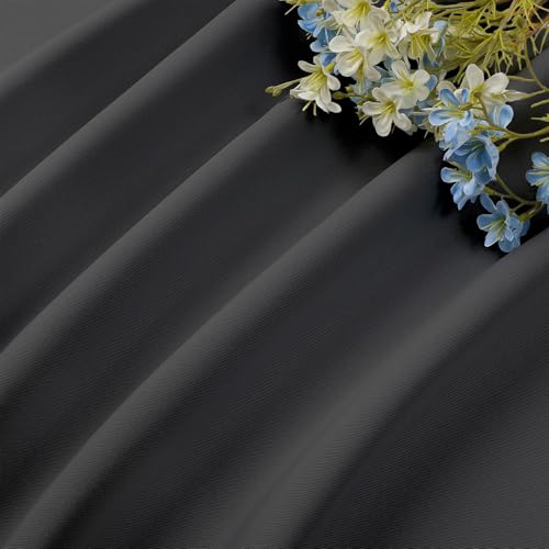 Cortinas opacas CUCRAF de 96 pulgadas de largo con bolsillo para cortinero 8