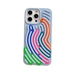 Mtlinasea Interactive Puzzle Fidget Phone Case with Colorful Silicone Maze...