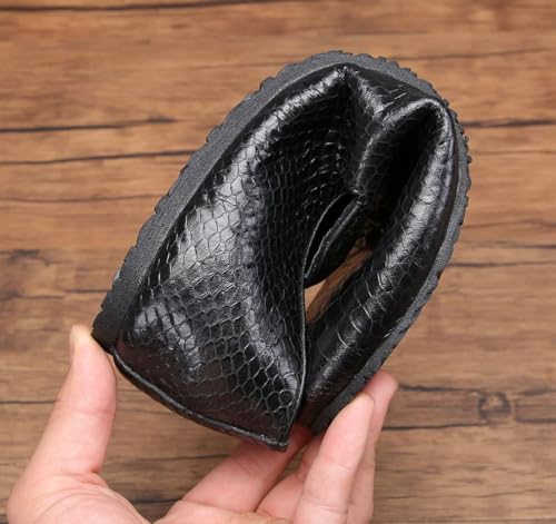 Santimon Mens Foldable Ostrich Leather Slip-On Loafers with Travel Case, Waterproof, Comfortable, Lightweight, Versatile Summer Casual Shoes3