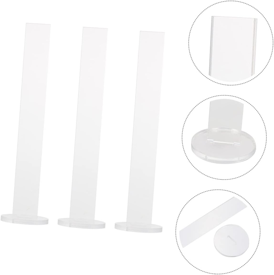 3Sets Acrylic Washi Tape Holders Detachable Display Rack for Adhesive Tape Compact Storage for Crafting DIY Projects and Scrapbooking