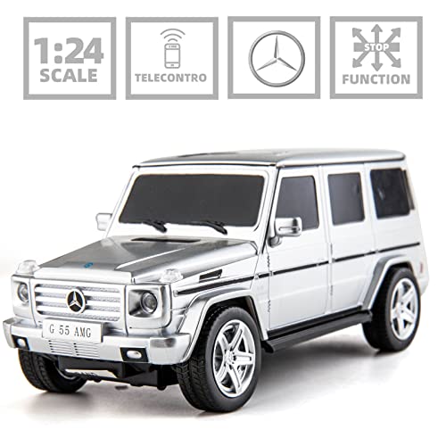 Tgrcm-Cz Compatible For 1:24 Mercedes-Benz G55 Amg Remote Control Toy Car With Lights，2X Rechargeable Batteries For Kids, Adults, Girls And Boys #TOP5