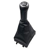  para VW Polo 9N 9N2 GTI 2002-2010 Perilla de Cambio de Marchas Palanca de Cambios Cubierta de Arranque Collar de la Caja -6_Speed_Black_Black