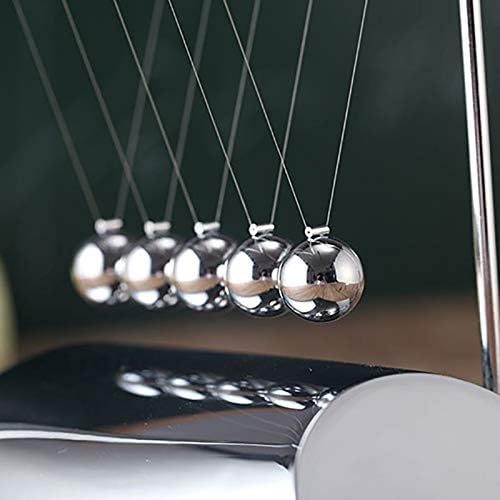 Funny 5 Beads Z Shape Metal Plating Newton's Cradle Perpetual Sound Source Physics Energy Saving Science Exquisite Furniture image 5