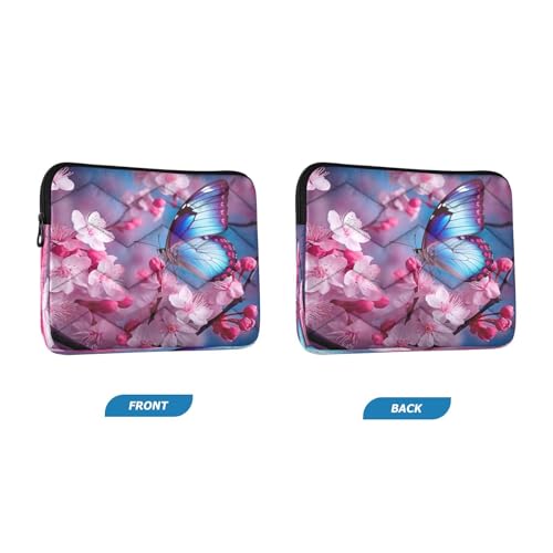 Funda para portátil de 13-14 pulgadas con flores rosas miniatura 2