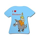 Original imán en forma de camiseta. Modelo de aluminio. El anverso se imprimirá en blanco y en color brillante