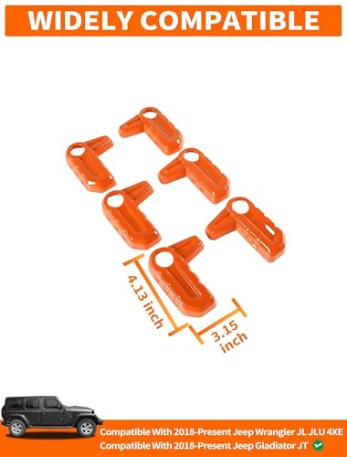 image for Savadicar Orange Interior Accessories - Hardtop Latches Trim Cover for