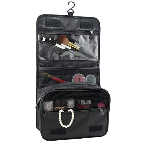 NECESSARIE BOLSA DOBRÁVEL DE VIAGEM PARA MAQUIAGEM, COSMÉTICOS E ACESSÓRIOS COM BOLSOS E DIVISÓRIAS