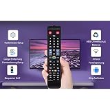 Socobeta Uniwersalny pilot zdalnego sterowania Smart TV z dużymi przyciskami do telewizora