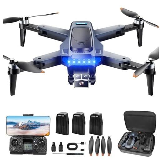 HYTOBP P17 con Telecamera 4K Professionale, Drone Leggero (<249g C0) con 3 Batterie per 54~60 Minuti, GPS con Ritorno Automatico, Motore Brushless, Antivento L5, per Adulti e Principianti(Medio)