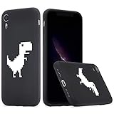 🍀 [Elegante y delgado]: El patrón Dinosaurio Juego le da a su iPhone un aspecto elegante y moderno, esta funda también es delgada para que sea fácil de quitar y quitar. Como si fuera parte natural del iPhone. Mientras tanto, es fácil de guardar en bolsillos y bolsos.