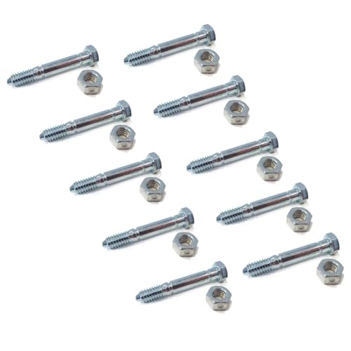FOLIAGE for (Pack of 10) Shear Bolt & Nut for Snapper 1-3865 13865 7091550 7091550YP 91550