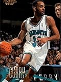 1996-97 Fleer Series 1 Basketball 10 Dell Curry Charlotte Hornets Official NBA Trading Card (Stock Photo Shown, Near Mint Condition)