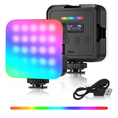 GreatLPT RGB Camera Light, RGB Video Light on Camera 360° ...
