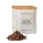 Hotel Chocolat Salted Caramel Hot Chocolate Sachets - Luxury Chocolate Flakes - Pack of 20 Single-Serve Sachets, 620g - Made To Pair With The Velvetiser - Serve Hot or Iced
