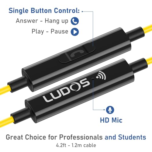 Image of LUDOS Clamor USB C Headphones for iPhone 17 16 15 Pro Max Plus Air iPad Pro, 5 Years Warranty, USB-C Earbuds for Samsung Galaxy S26 S25 S24 S23 Ultra S22 S21 FE S20 A55 A54 A53, USB Type C Earphones