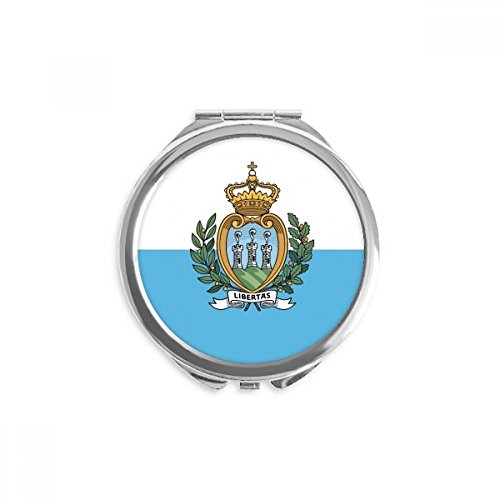 Miroir de poche Saint-Marin multicolore un cadeau souvenir d'Europe original