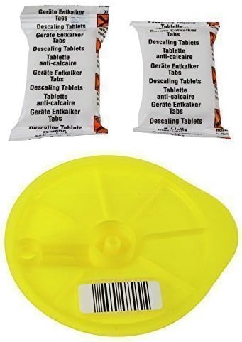QuailitasCoffee Machine Descaling Kit – Descaler Tablet Compatible w/TASSIMO Bosch, Service Yellow T-Disc Included |Coffee Machine Accessories