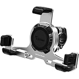 Kaedear(カエディア) バイク スマホホルダー アルミ 振動吸収 携帯ホルダー バイク用スマホホルダー エアーマウント 一体型, クイックリリース フルアルミ 耐久強度 中間マウント防犯タイプ, アルティマブレイド/Air Mount KDR-M27PC-HB-S (クランプ/シルバー)