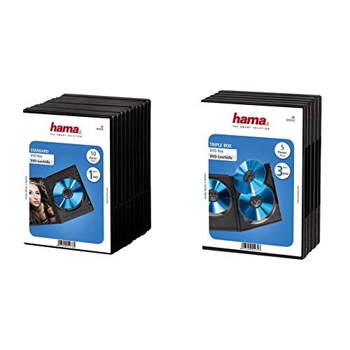 Hama DVD-Hüllen 10er-Pack schwarz
Hama DVD-Hülle Triple 5er-Pack schwarz