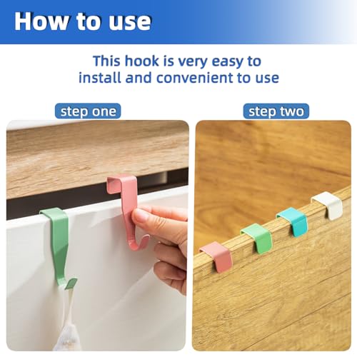 Gancio per Porta, 12 Pezzi Ganci Attaccapanni