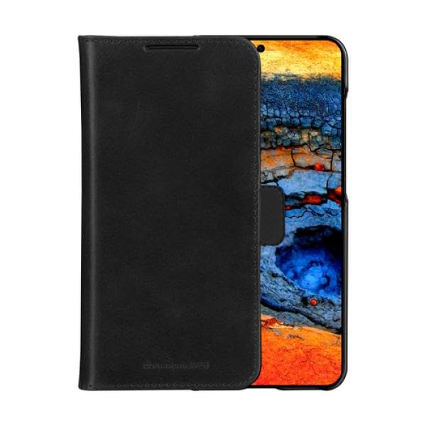 Étui en cuir noir pour Galaxy S25+ dbramante1928