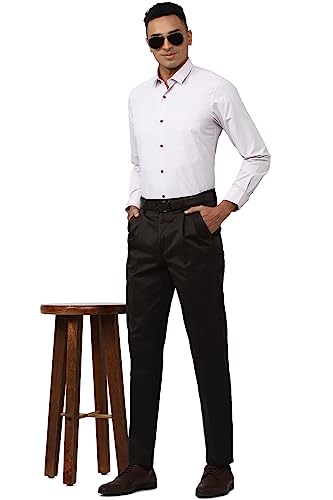 Image of Peter England Men's Regular Fit Mid Rise Pants