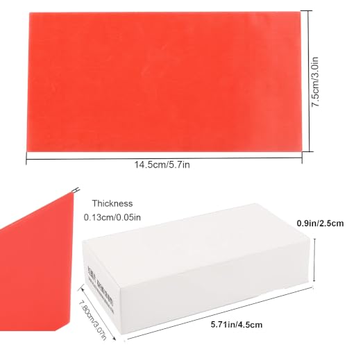Image of Dental Base Plate Wax 20Pcs Red Utility Wax Molding Casting Wax Sheets for Bite Orthodontic Modeling Filling Modelling Laboratory Supply Aids