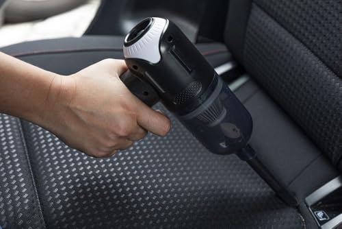 Magneti Marelli USB-wiederaufladbarer Autostaubsauger, 7,4 V, 60 W, leistungsstark und kompakt, mit waschbarem Filter und mitgeliefertem Zubehör, ideal zum Reinigen, Staubsaugen und Blasen von Autos