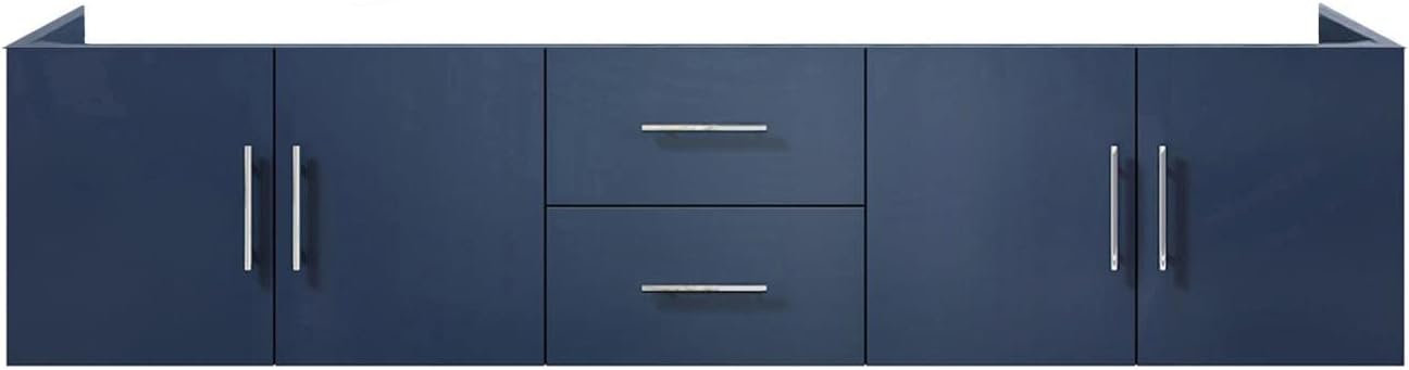 Geneva 80 in. W x 22 in. D Navy Blue Double Bath Vanity