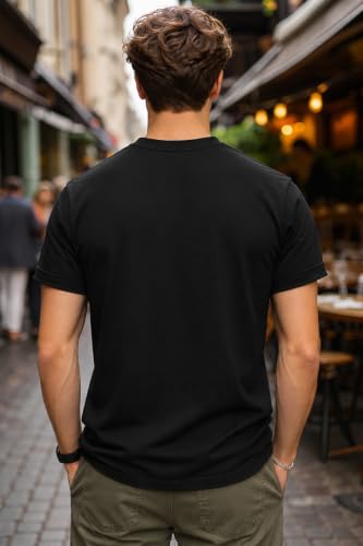 Image of INKKR Men's Solid Round Neck Half Sleeve Classic Cotton Bio-wash T-Shirt Combo | Crew Neck Cotton Tshirt for Men Combo