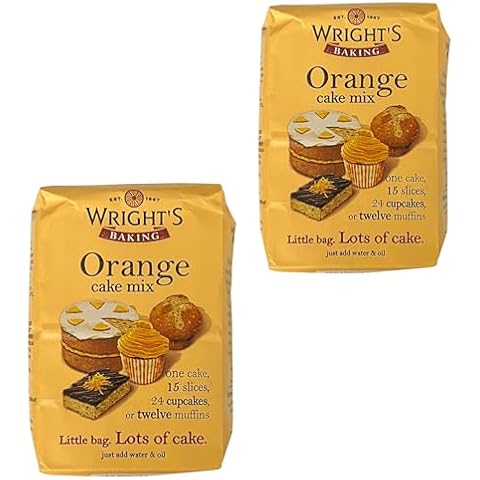 Wright's Baking Orange Cake Mix 2X500g Cover