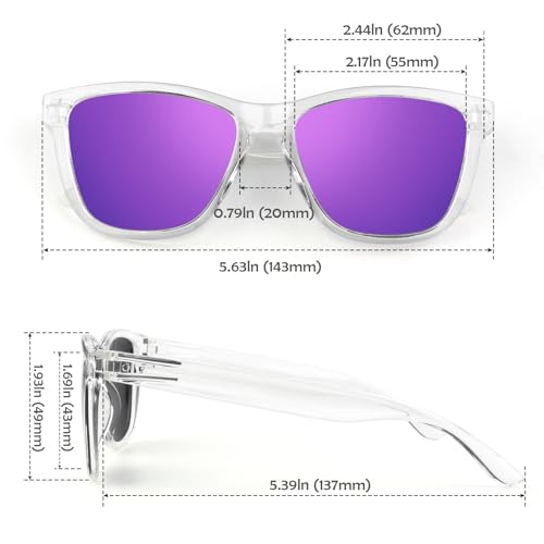 Image of LINVO丨Half Rim High-end Branded and Stylish Sunglasses丨Polarized and 100% UV Protected 丨Men & Women丨Medium丨Riding & Driving