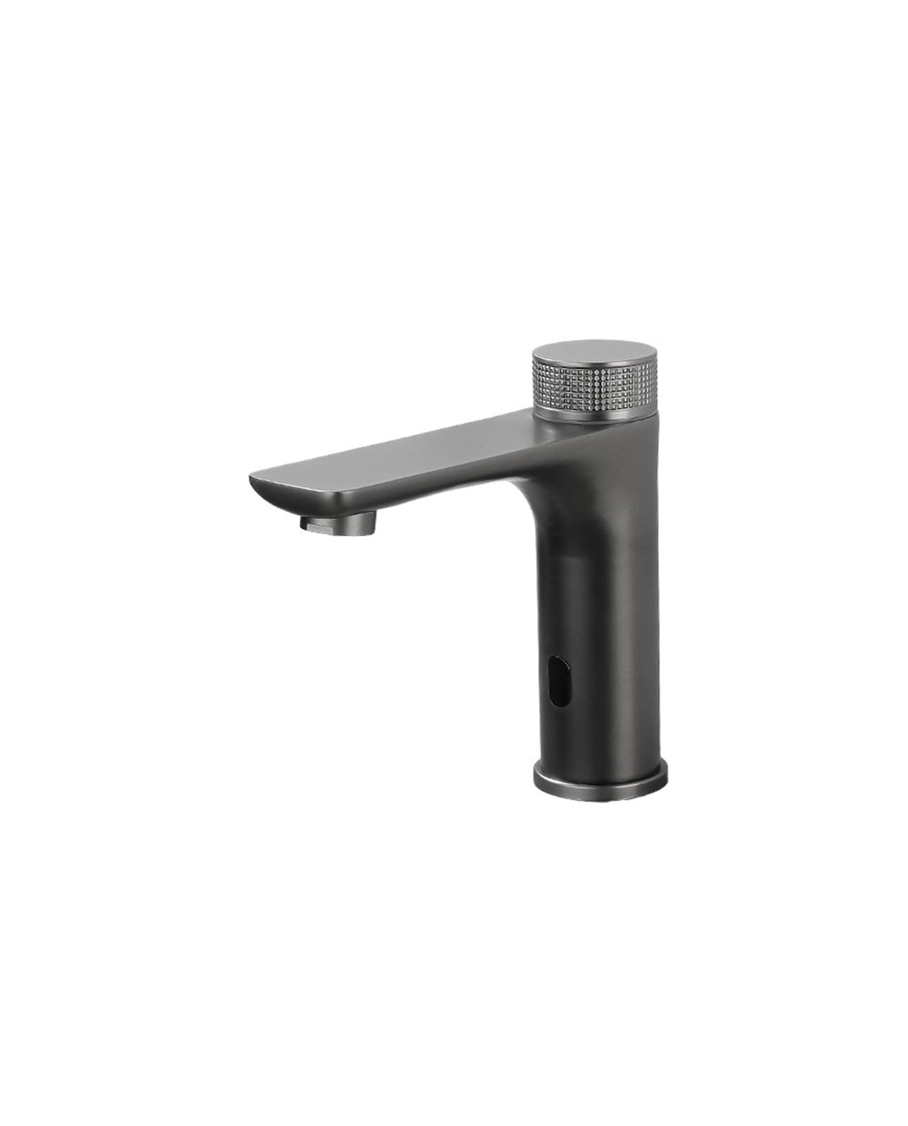 Grifo de lavabo automático negro 304 ideal para baños modernos familiares