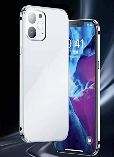 Étui magnétique iPhone 12 SCHIK coque antichoc verre double face bleu - 4