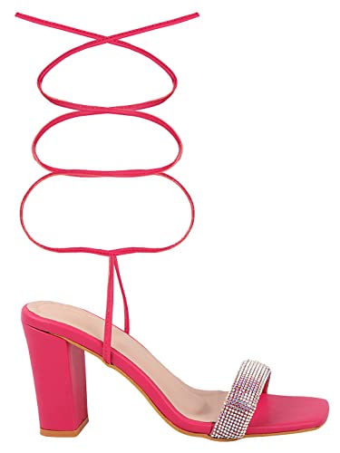 Image of TRYME Stylish Fashionable Ethnic 2 Inch Block Heel Sandal For Women's And Girls