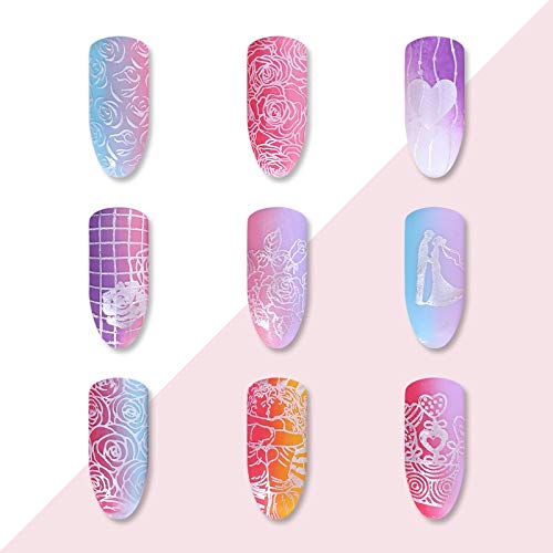 Nail Art Stamping Nail Art Template Rettangolo