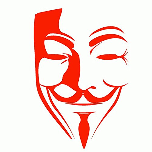 ADESIVO V PER VENDETTA For Guy Fawkes Sticker Decal Anonymous Mask - Foto 2