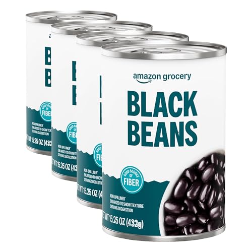 Amazon Fresh, Canned Black Beans, 15.25 Oz...